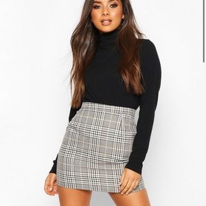 Checkered Mini Skirt